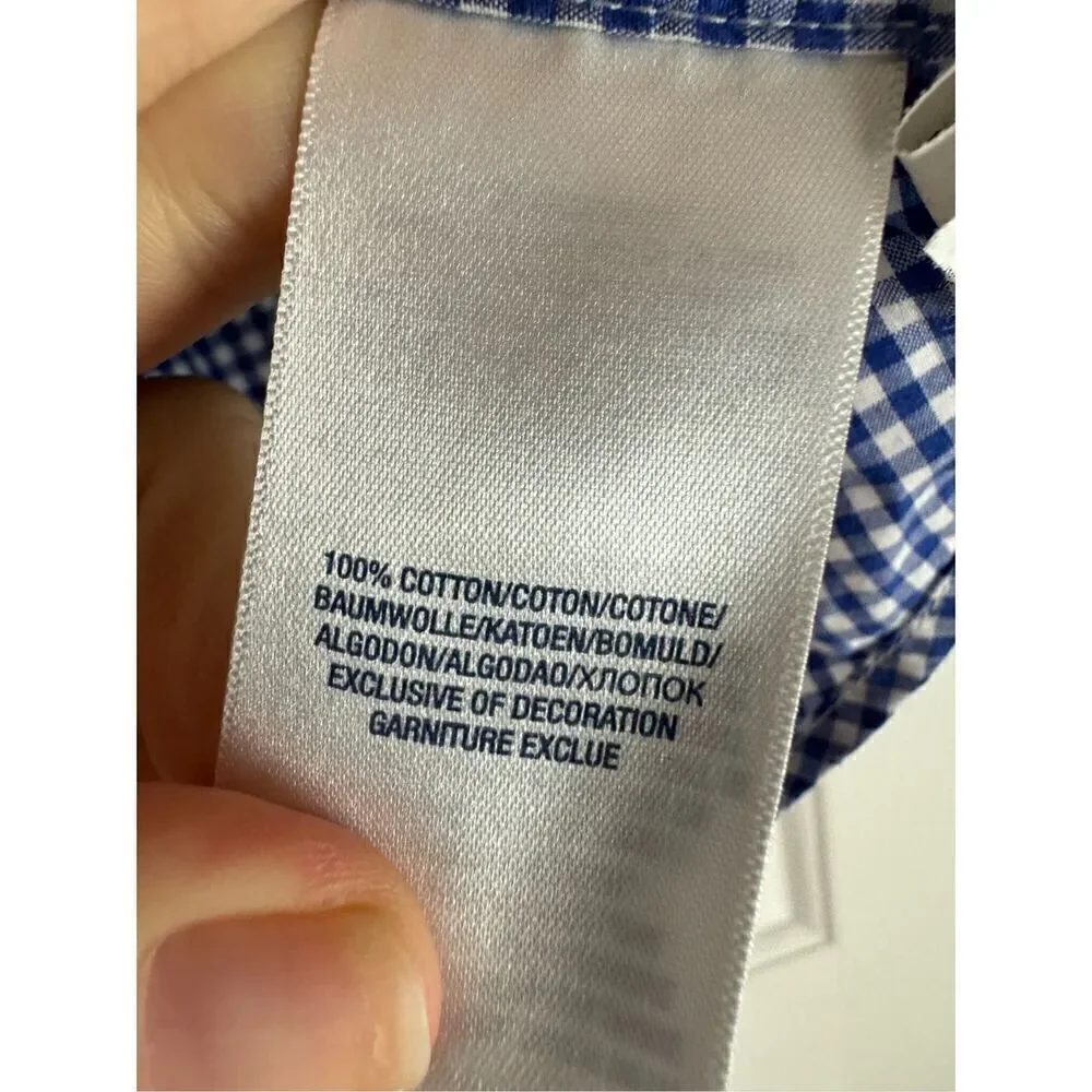 Ralph Lauren Boys Gingham Button Down Shirt 7